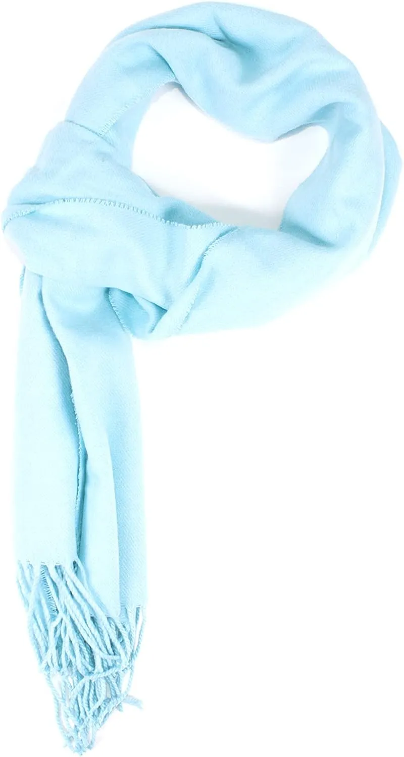 Soft Cashmere Feel Scarf for Women & Men Warm Lightweight Winter Shawl Wrap, Cozy Red Long Scarf Gift for Her & Him