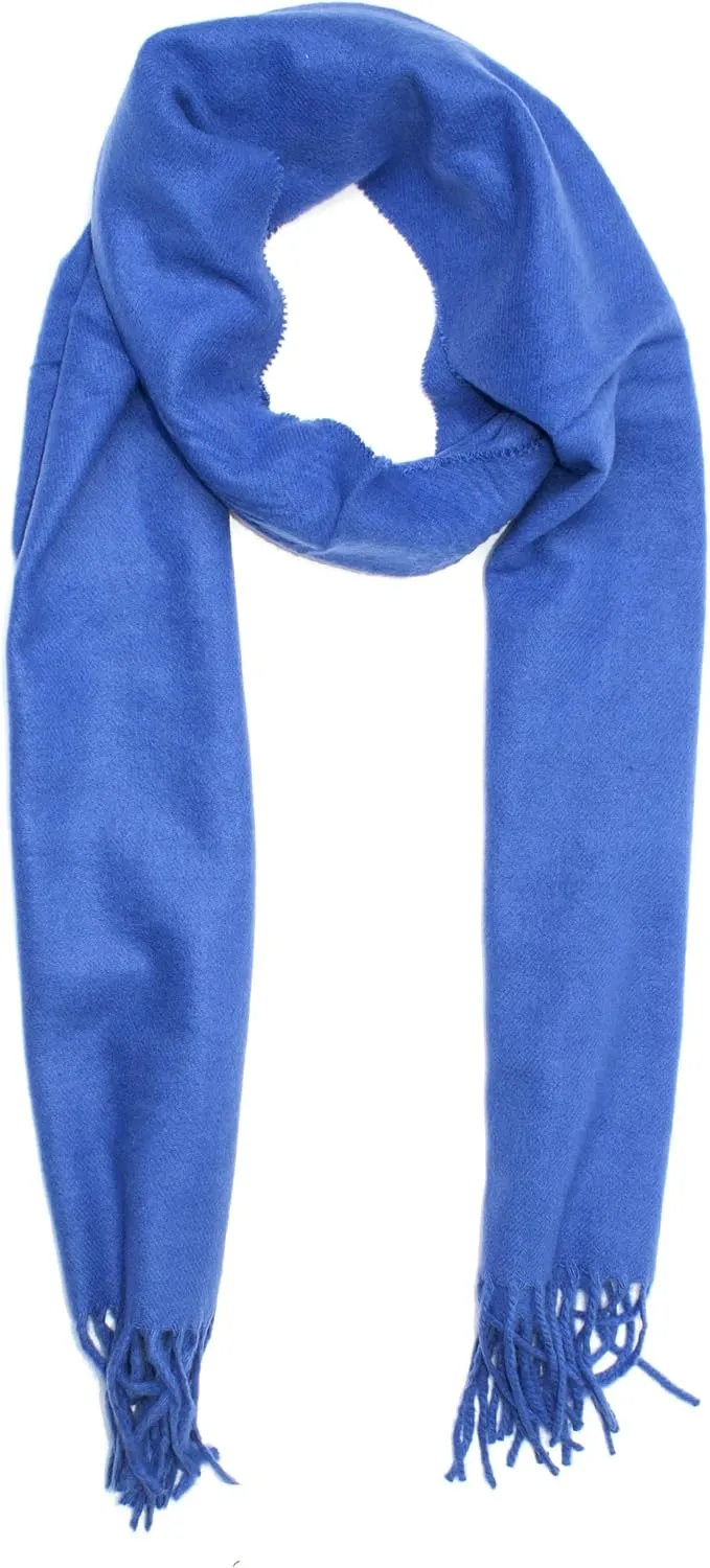 Soft Cashmere Feel Scarf for Women & Men Warm Lightweight Winter Shawl Wrap, Cozy Red Long Scarf Gift for Her & Him