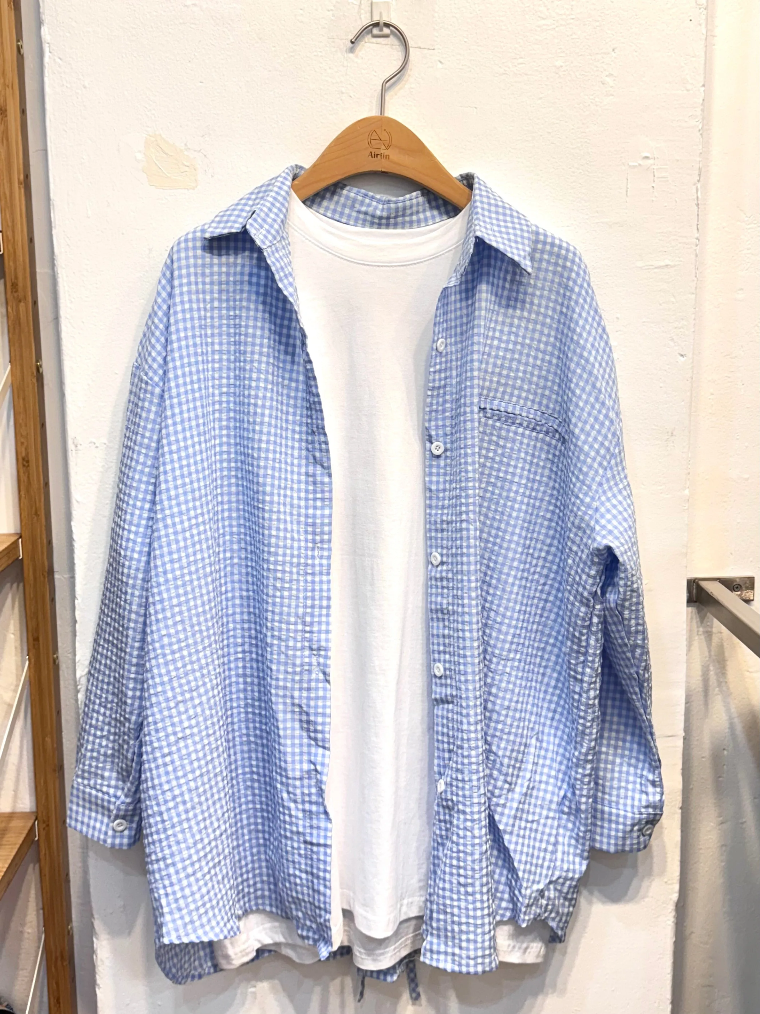 Summer light blue shirt