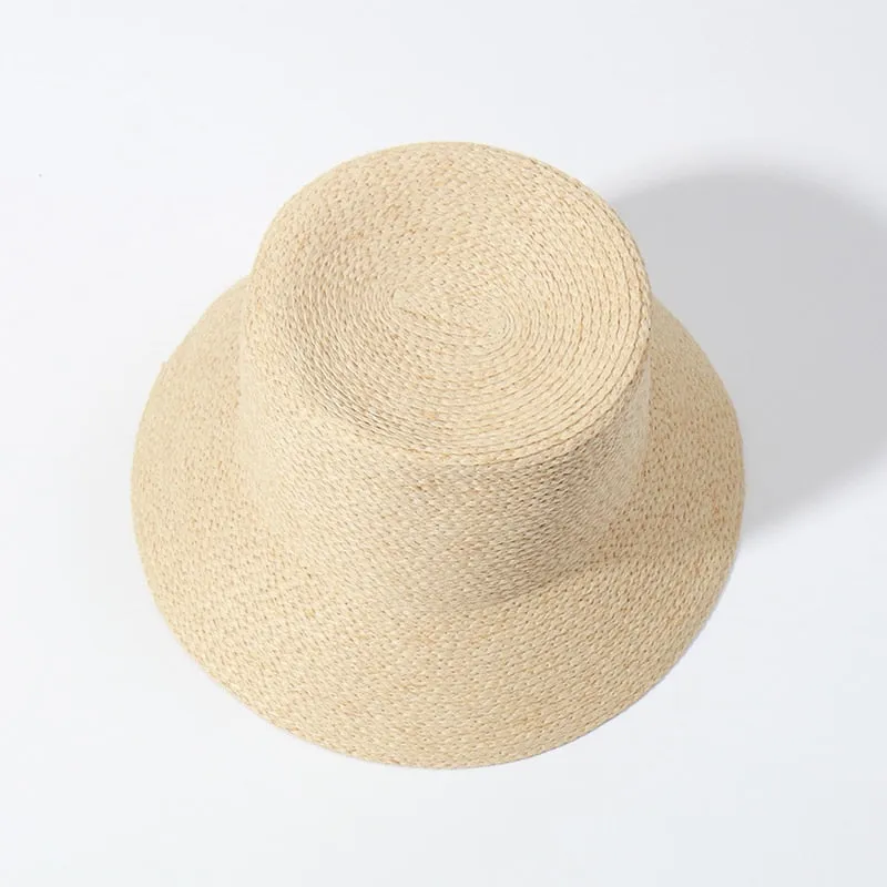 Sun Straw Bucket Hats - Foldable Beach Hats for Summer - Ladies Vacation Hat