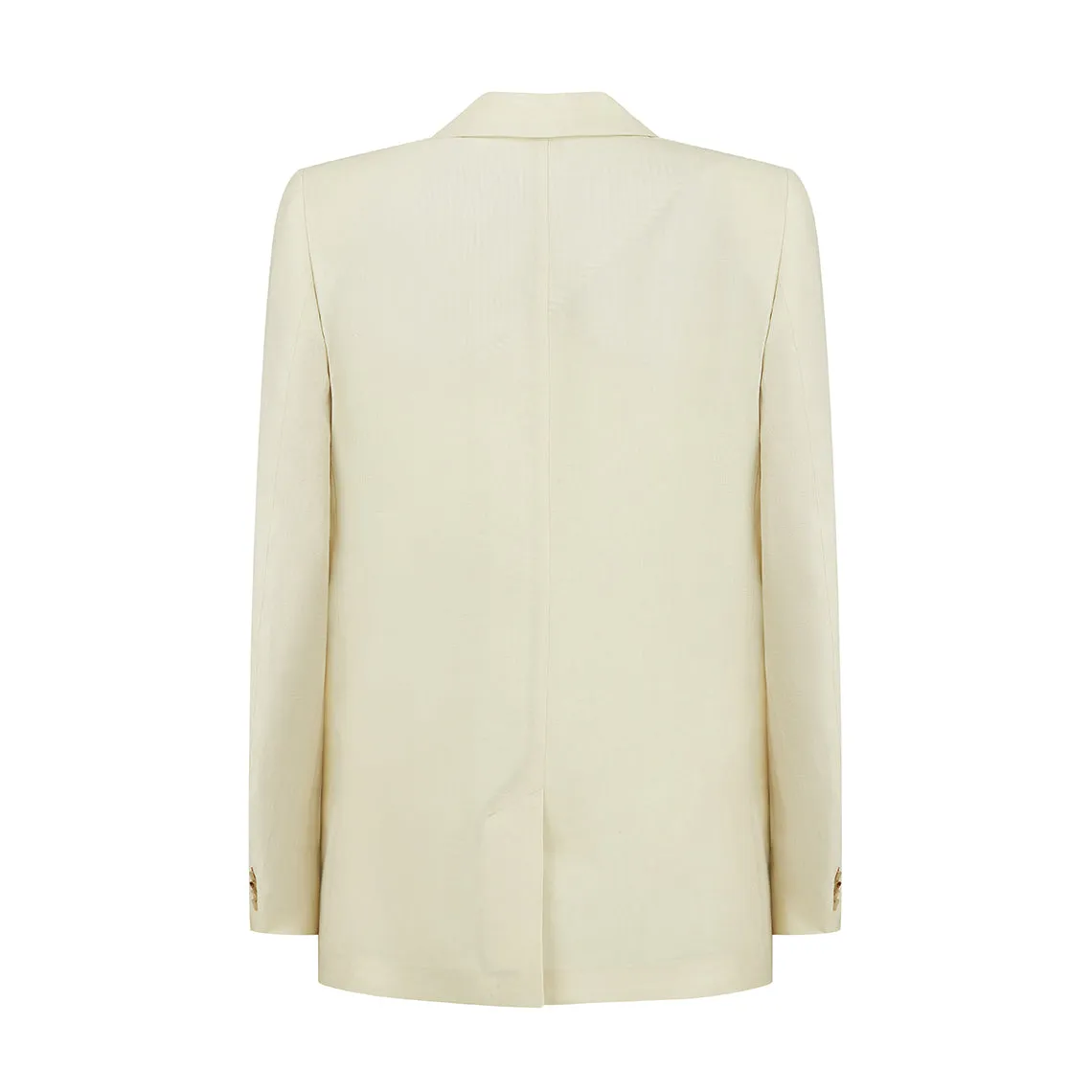 Tailored Linen Jacket Biege