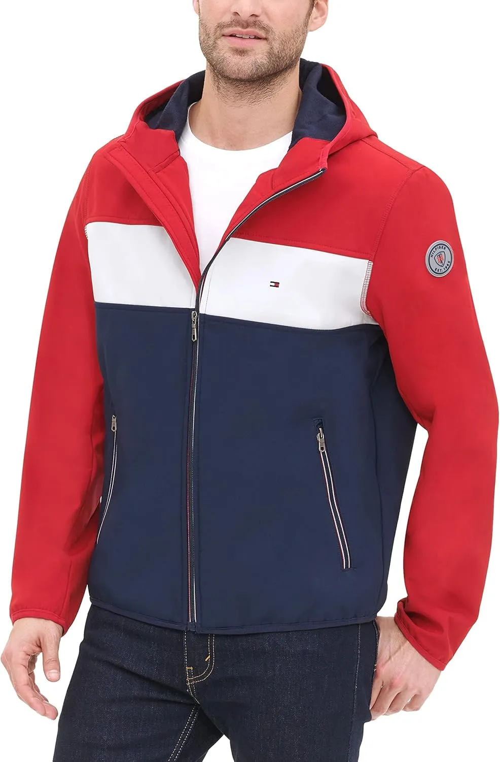 Tommy Hilfiger Men's Hooded Performance Soft Shell Jacket