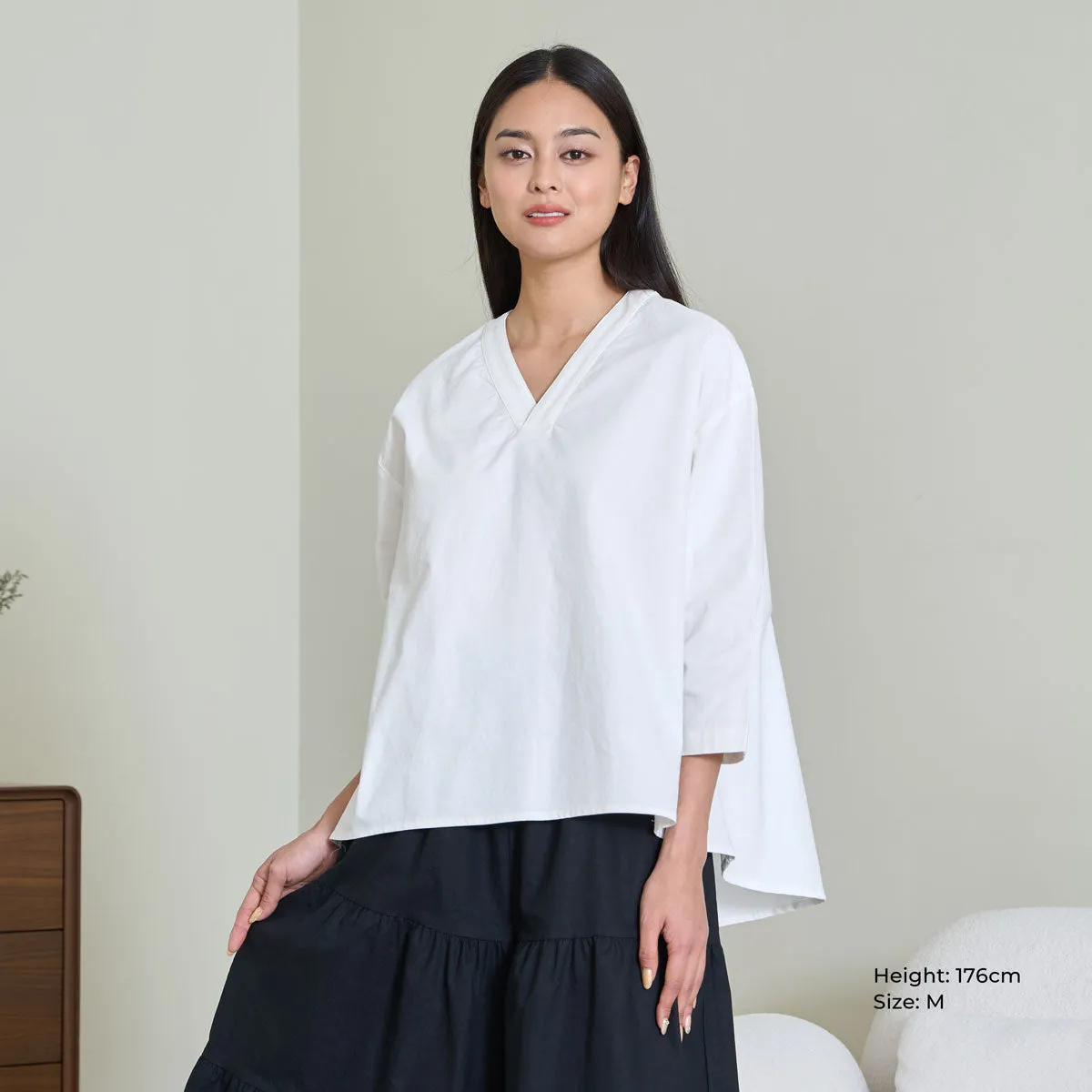 V-Neck Flowy Blouse