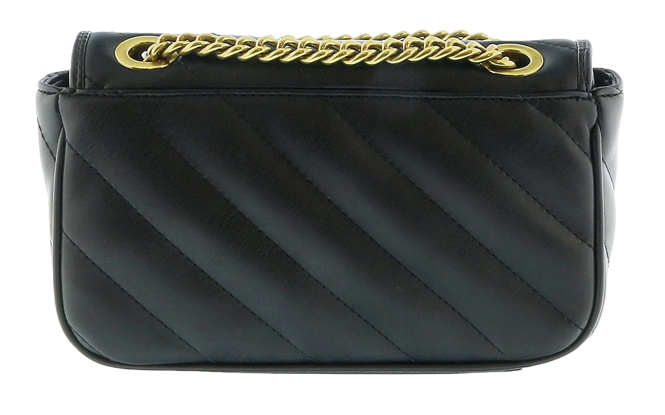 Versace Jeans Couture Black Quilted Scarf Embellished Medium Shoulder Bag