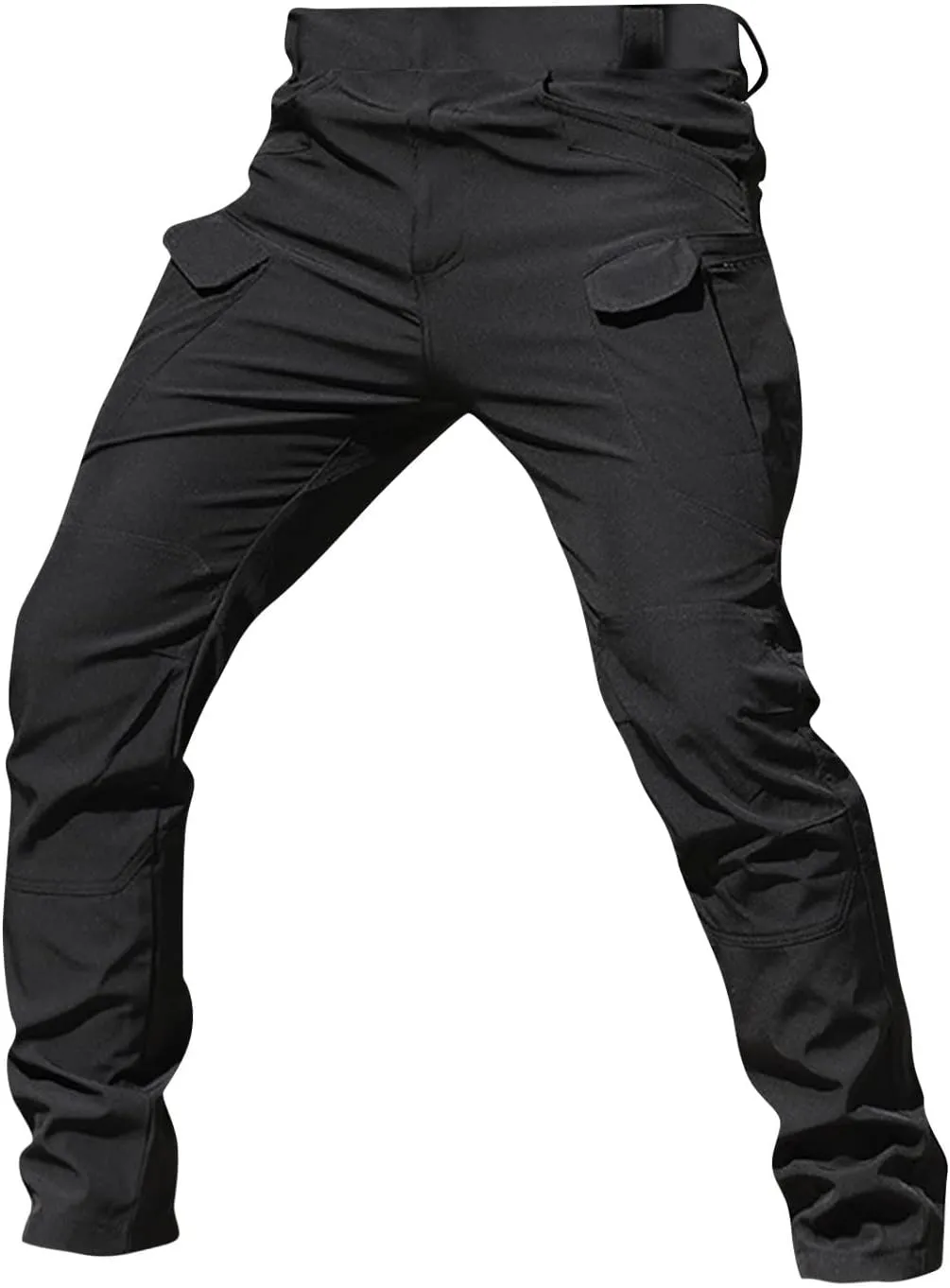 WENKOMG1 Mens Cargo Pants,Solid/Camouflage Military Pants Stretchy Multi Function Multi Pockets Tactical Pants