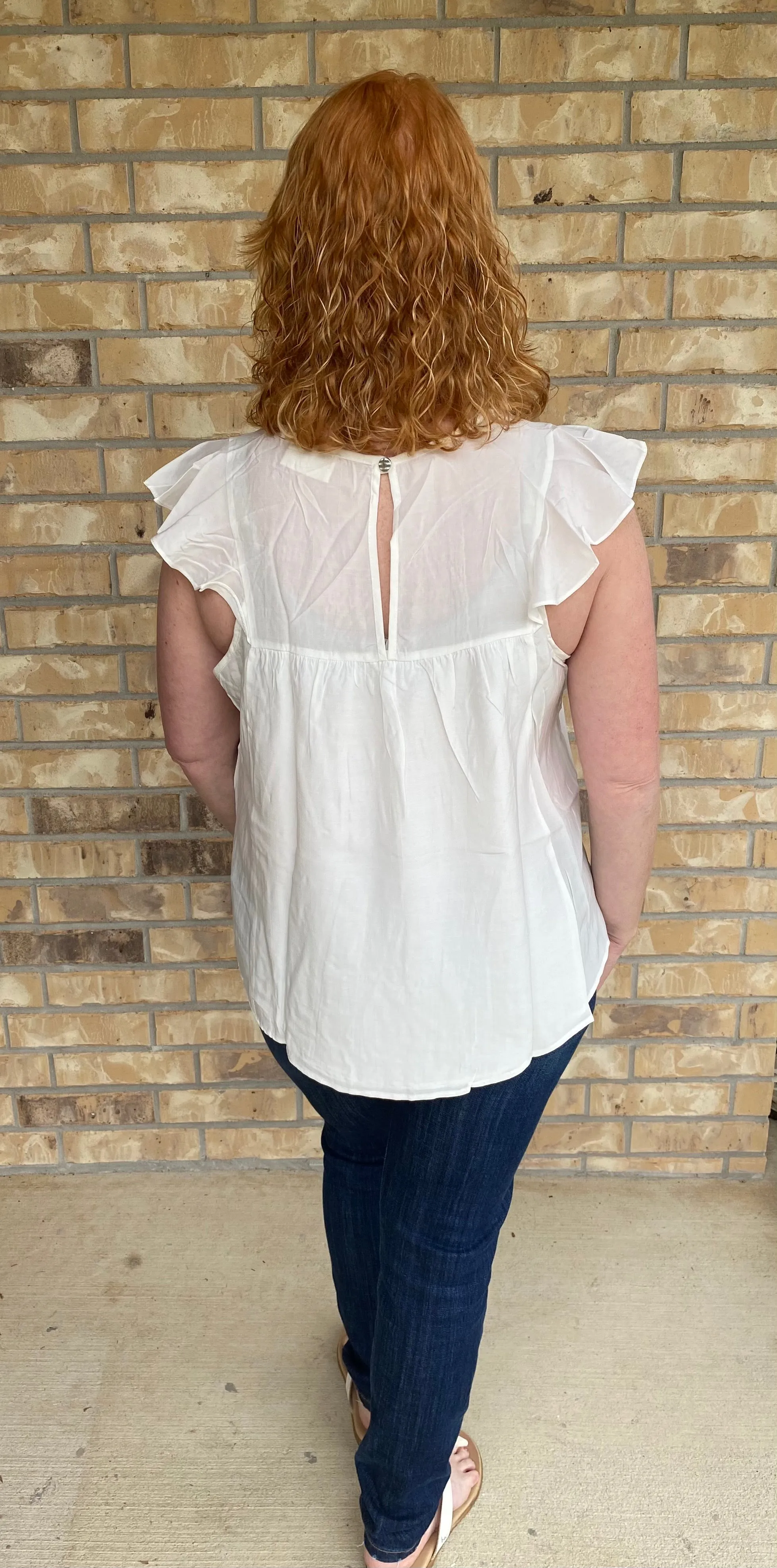 White Eyelet Blouse