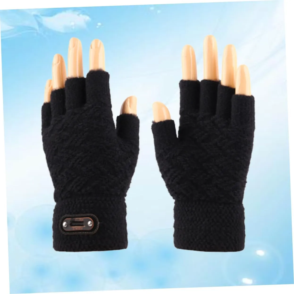 Windproof Gloves Snow Gloves for Men Warm Half Finger Glove Christmas Thicken Gloves Gym Gloves Women