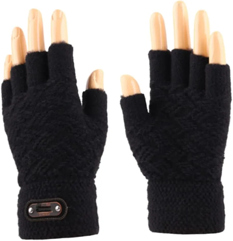 Windproof Gloves Snow Gloves for Men Warm Half Finger Glove Christmas Thicken Gloves Gym Gloves Women