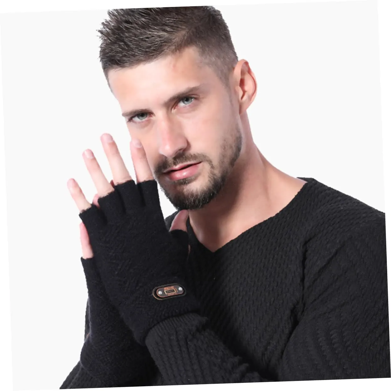 Windproof Gloves Snow Gloves for Men Warm Half Finger Glove Christmas Thicken Gloves Gym Gloves Women