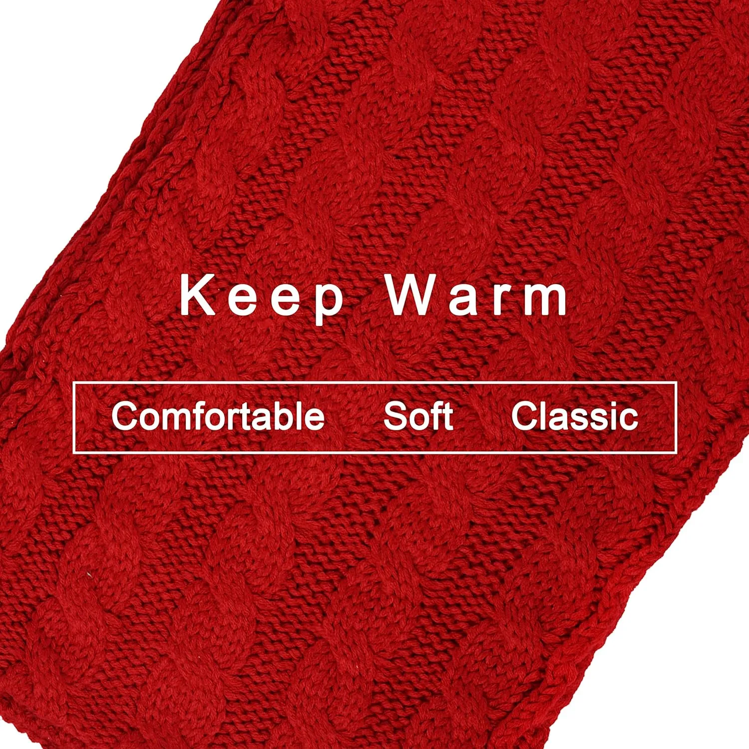Winter Hat Gloves Scarf Set Women, Beanie with Pom Touchscreen Gloves Warm Knit Long Scarf 3 in 1 Set Gift for Women
