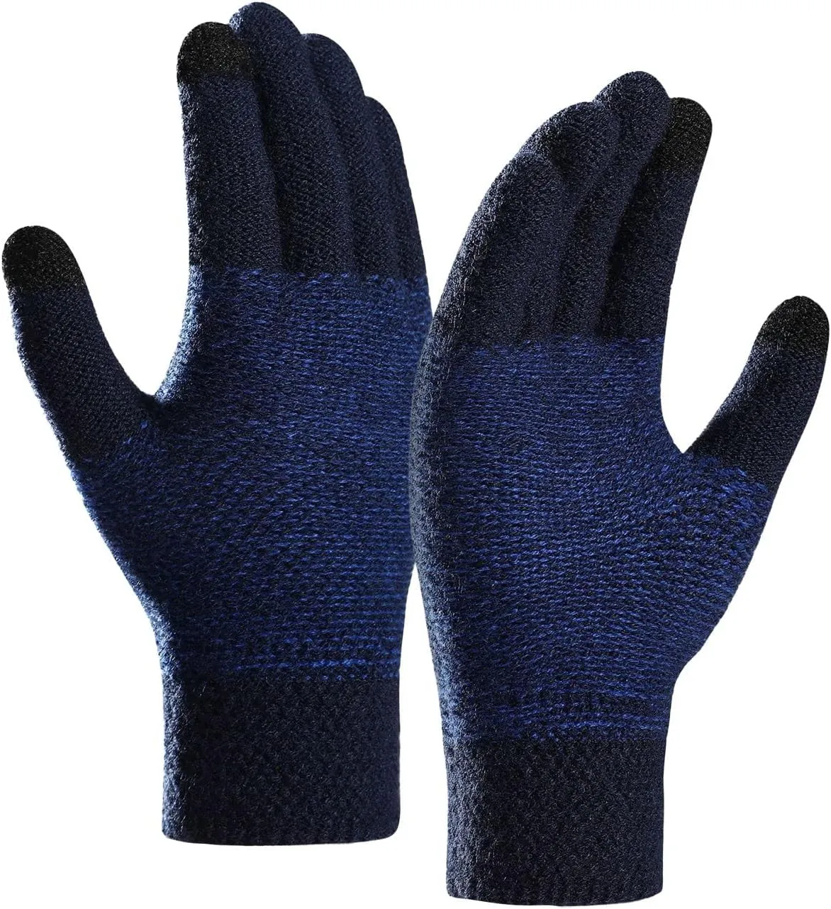 Winter Touchscreen Gloves for Women Men Cold Weather Thermal Warm Stretchy Knitted Windproof Gloves for Running