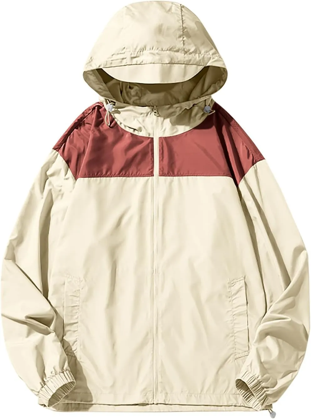 Women Men UPF 40  Light Jacket Full Zip Sun Protection Hoodie Long Sleeve Sun Shirts for Running Hiking Fishing