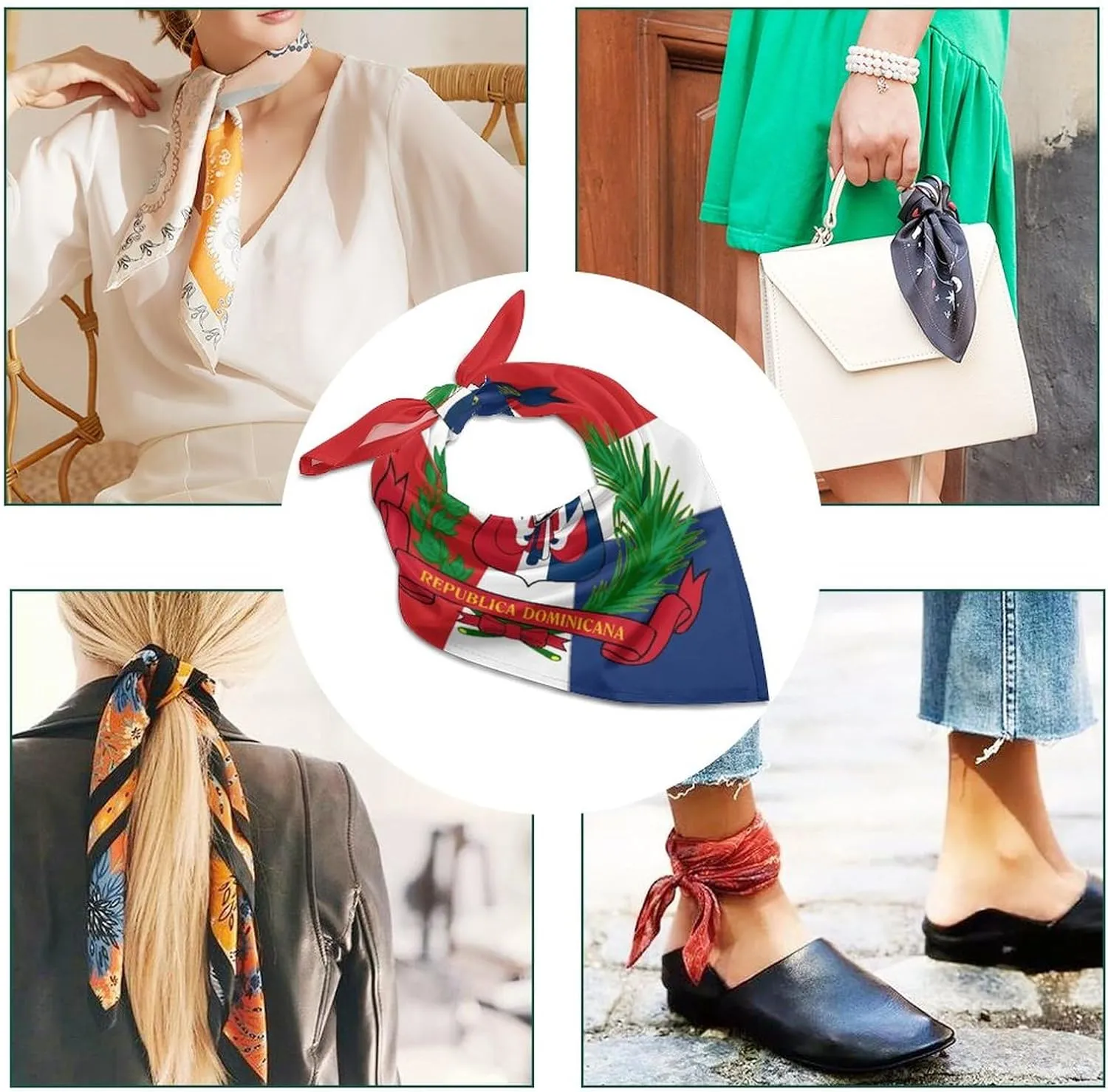 Women Silk Like Hair Scarf Head Sleeping Wrap Satin Headscarf