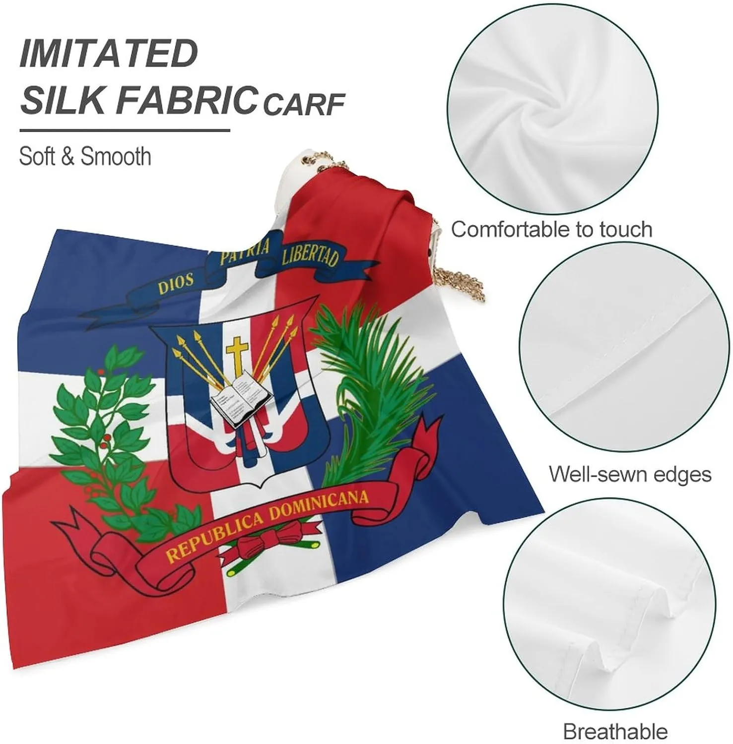 Women Silk Like Hair Scarf Head Sleeping Wrap Satin Headscarf