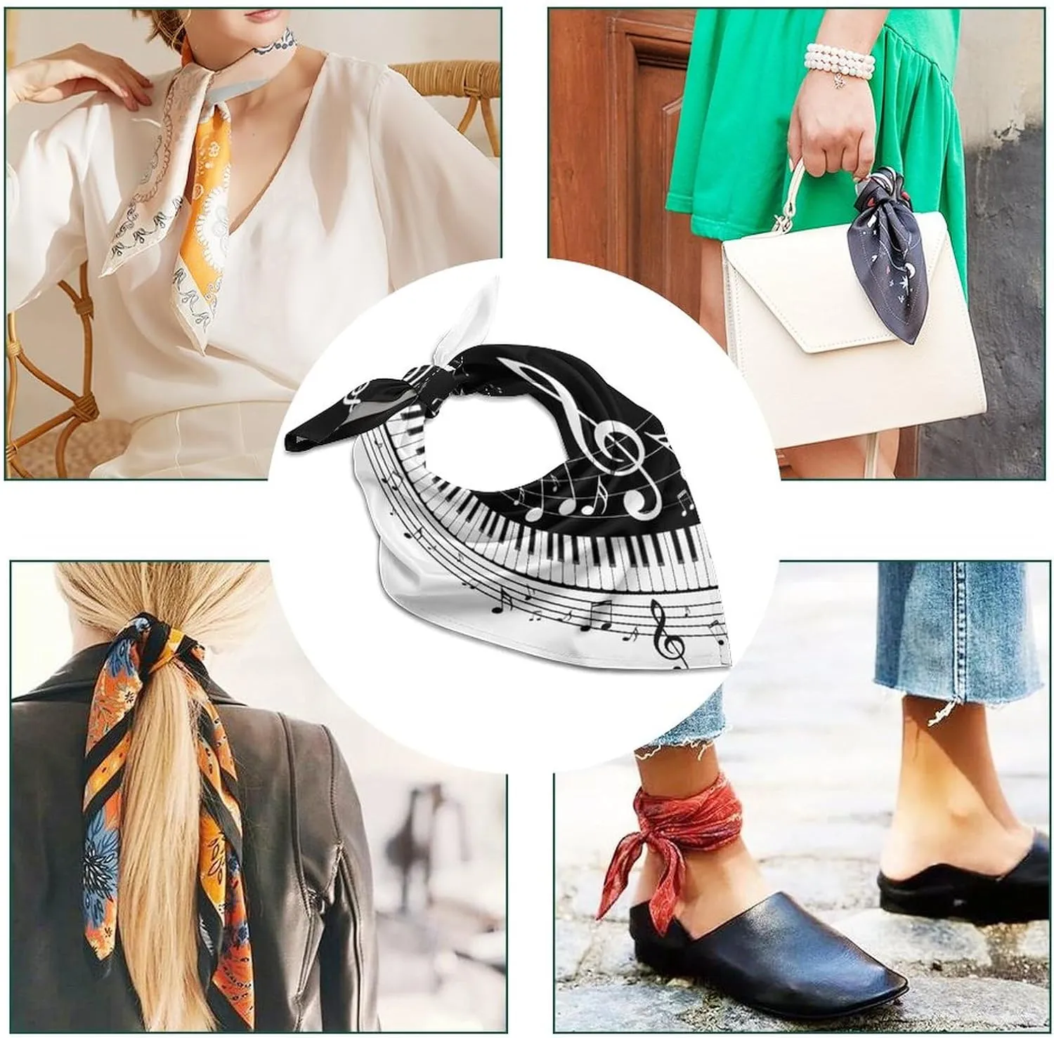 Women Silk Like Hair Scarf Head Sleeping Wrap Satin Headscarf