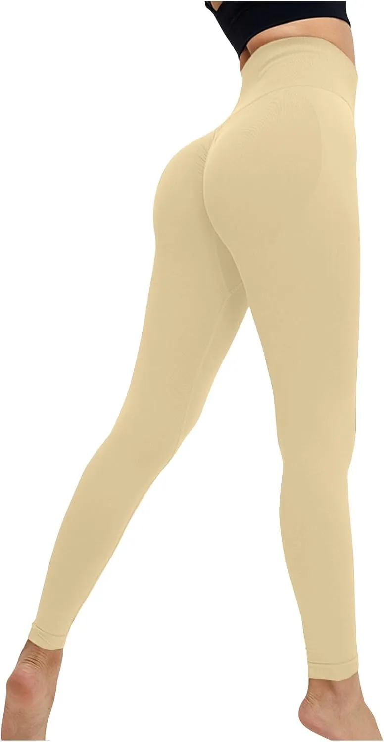 Women's Stretchy Yoga Pants with Pocket, Leggings with Side Pockets, Women's Casual Pants