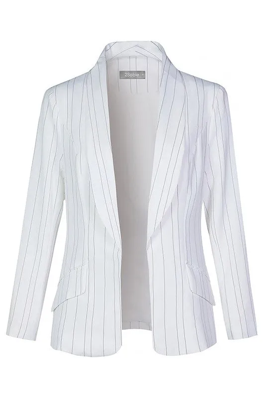 Women's Striped Blazer Jacket