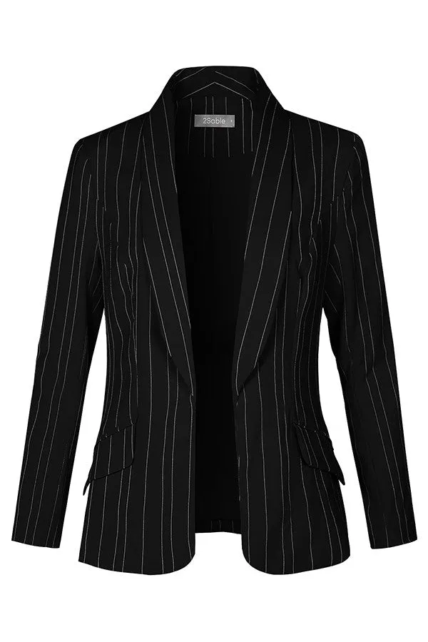 Women's Striped Blazer Jacket