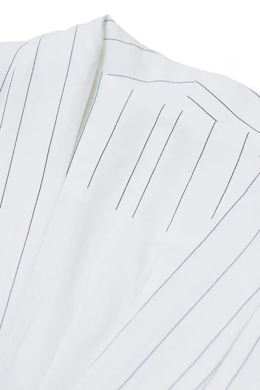Women's Striped Blazer Jacket