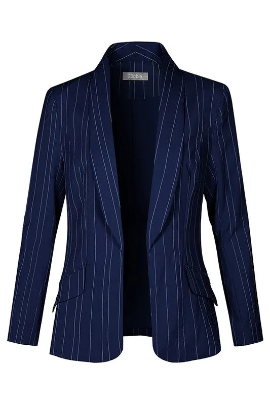 Women's Striped Blazer Jacket