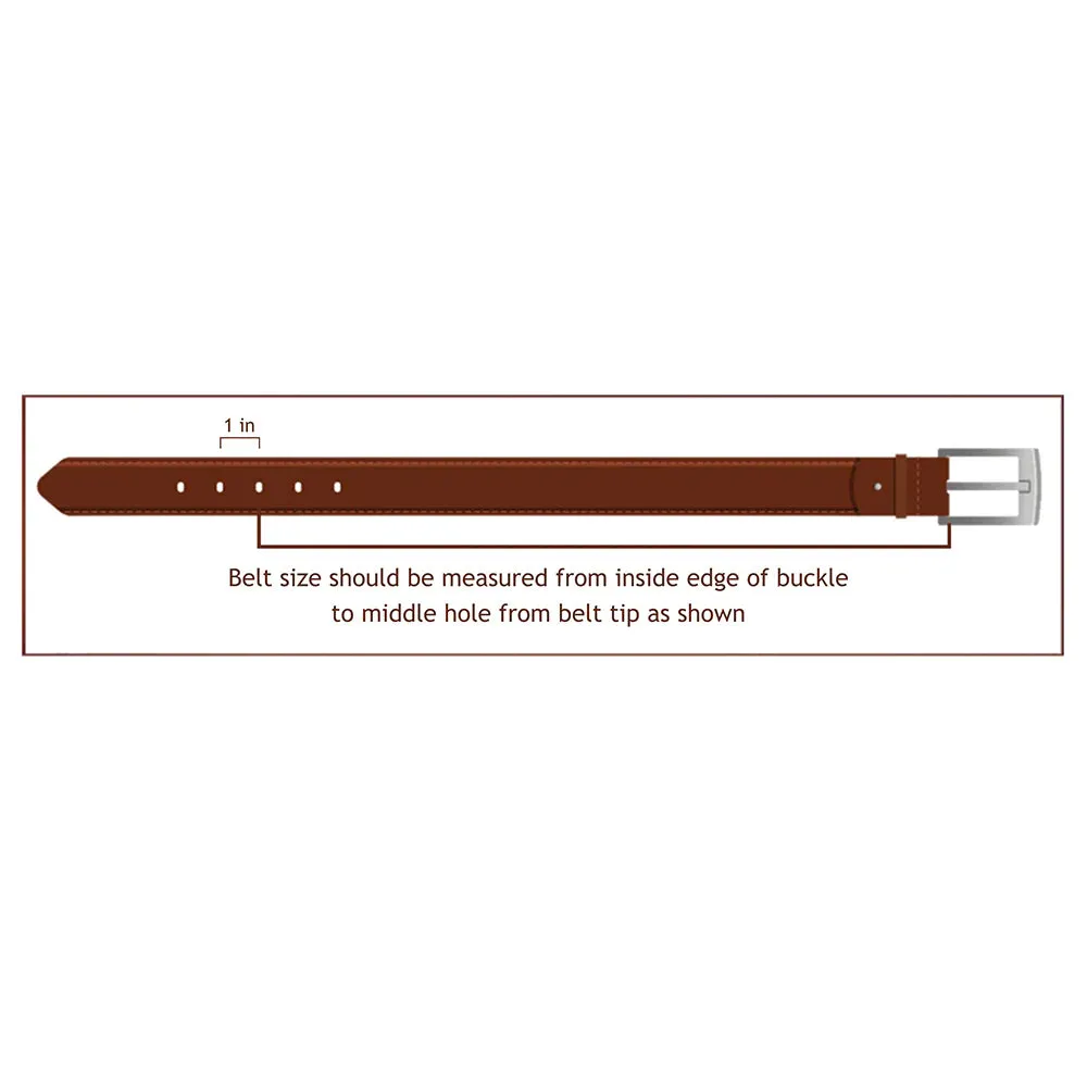 X Marks The Spot Hand Tooled Leather Belt